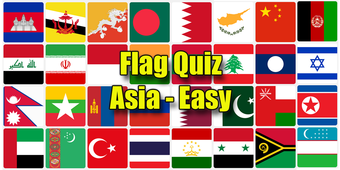 Asia flag quiz - easy questions