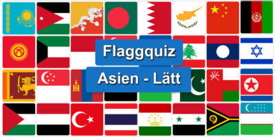 Flaggquiz: Asiens flaggor - Lätta frågor