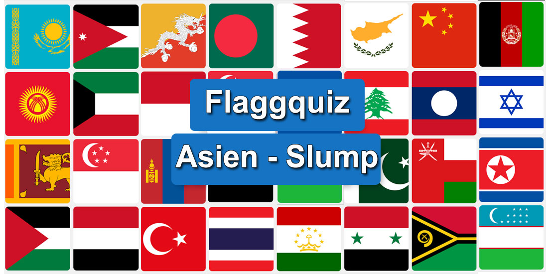 Flaggquiz: Asiens flaggor - Slumpmässiga frågor