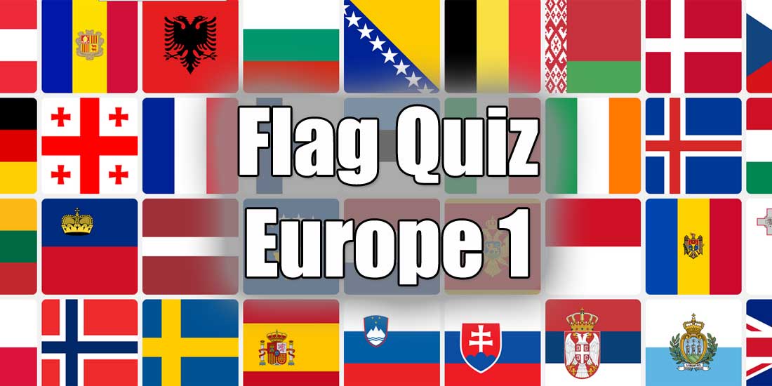 Flag quiz Europe at Quizagogo