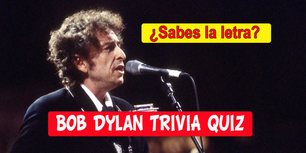 Quiz musical: ¿reconoces las letras de Bob Dylan?