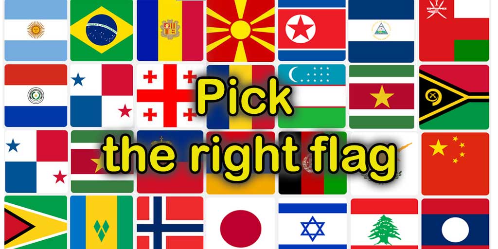 Pick the right flag