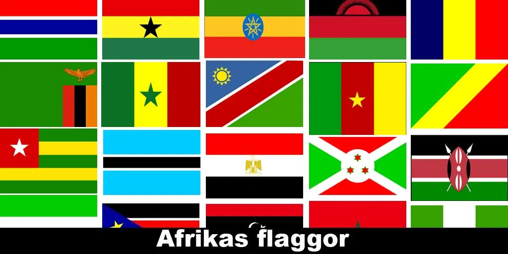 Flaggquiz - Afrikas flaggor