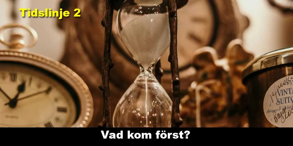 Vad kom först? Tidslinje 2