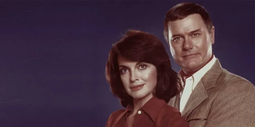 J.R. Ewing character and his wife in Dallas