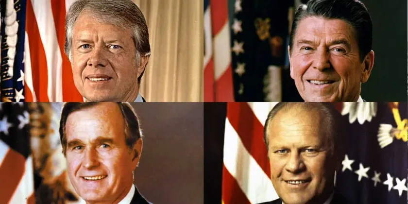 Amerikanska presidenter x 4