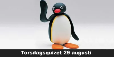 Torsdagsquizet 29 augusti