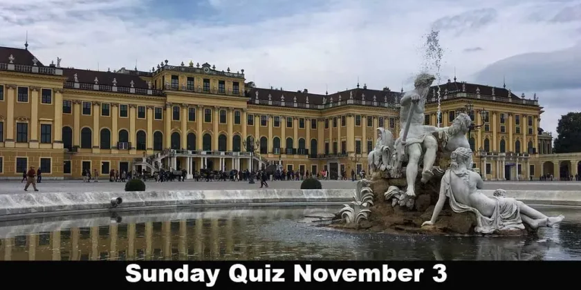 Sunday Quiz November 3