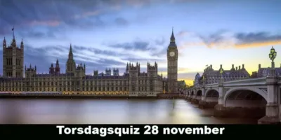 Torsdagsquiz den 28 november 2024