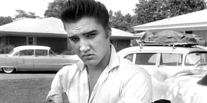 Elvis and his car