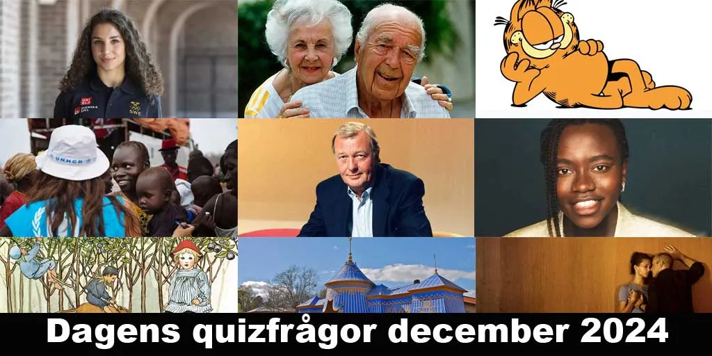 Dagens quizfrågor december 2024