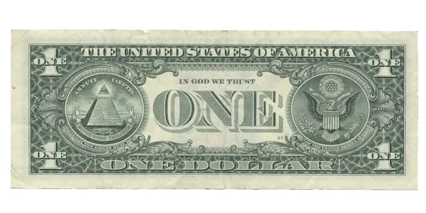 One dollar bill