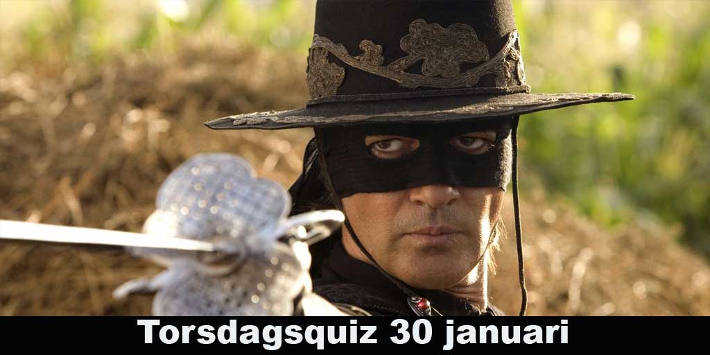 Torsdagsquiz 30 januari